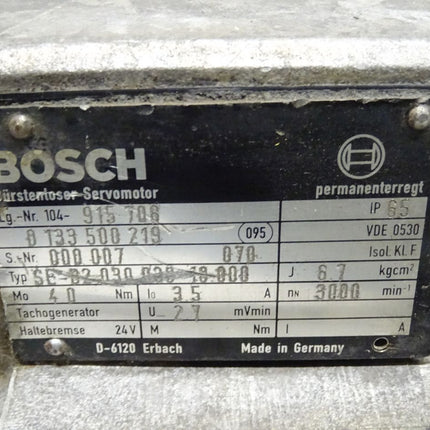 Bosch SE-B2.030.030-10.000 Bürstenloser Servomotor  3000 Rpm