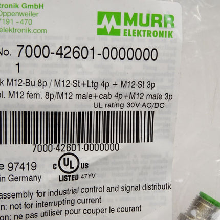 Murr Elektronik Kabel 7000-42601-0000000 / Neu OVP - Maranos.de