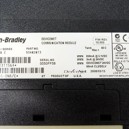Allen-Bradley DeviceNet Communication Module 1756-DNB C / 93402073