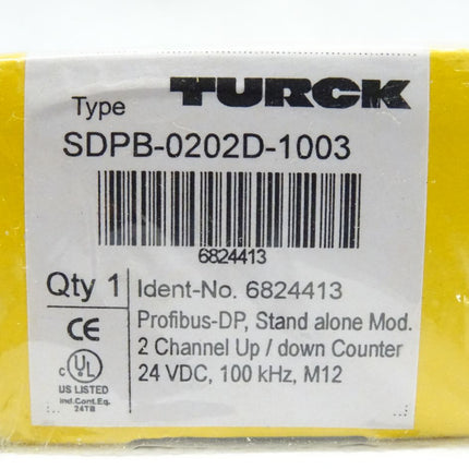 Turck SDPB-0202D-1003 Profibus-DP 2 Kanalzähler 24VDC 6824413 NEU-OVP