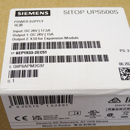 Siemens Sitop UPS500S 6EP1933-2EC51 6EP1 933-2EC51 / Neu OVP versiegelt - Maranos.de