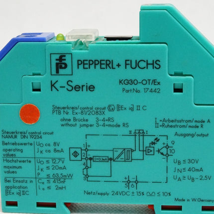Pepperl+Fuchs K-Serie KG30-OT/Ex / 17442