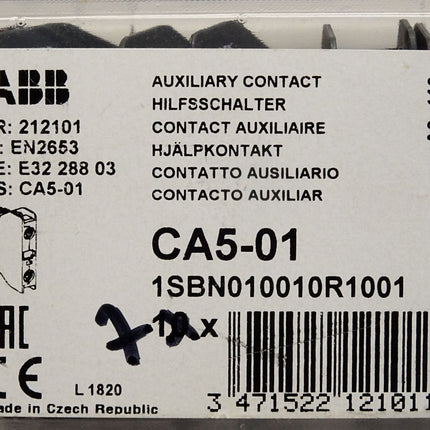 ABB Hilfsschalter CA5-01 1SBN010010R1001 / Inhalt : 7 Stück / Neu OVP - Maranos.de
