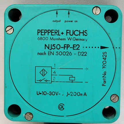 Pepperl+Fuchs NJ50-FP-E2-P1 19042 Induktiver Sensor - Maranos.de