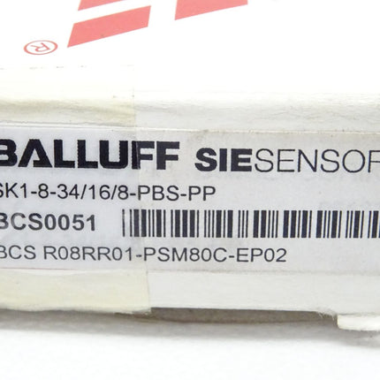BALLUFF SIESENSORIK SK1-8-34/16/8-PBS-PP BCS0051 BCS R08RR01-PSM80C-EP02 / NEU-OVP