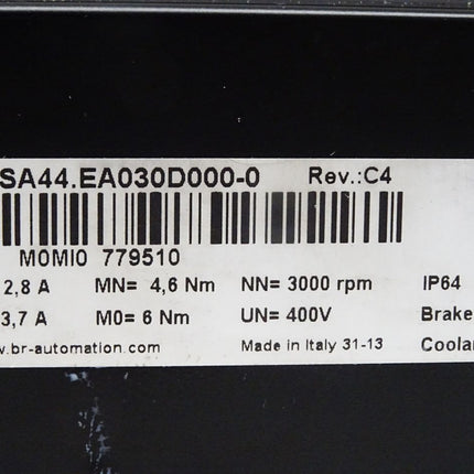 B&R Synchron-Motor 8LSA44.EA030D000-0 Rev. C4 3000min-1 / Neu - Maranos.de