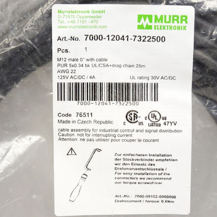 Murr Elektronik 7000-12041-7322500 / Neu OVP