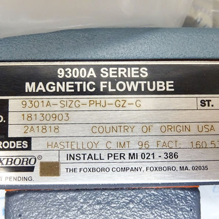 Foxboro by Schneider Electric 9300A Series Magnetic Flowtube 9301A-SIZG-PHJ-GZ-G / Neu OVP
