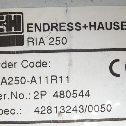 Endress+Hauser RIA250 / RIA250-A11R11