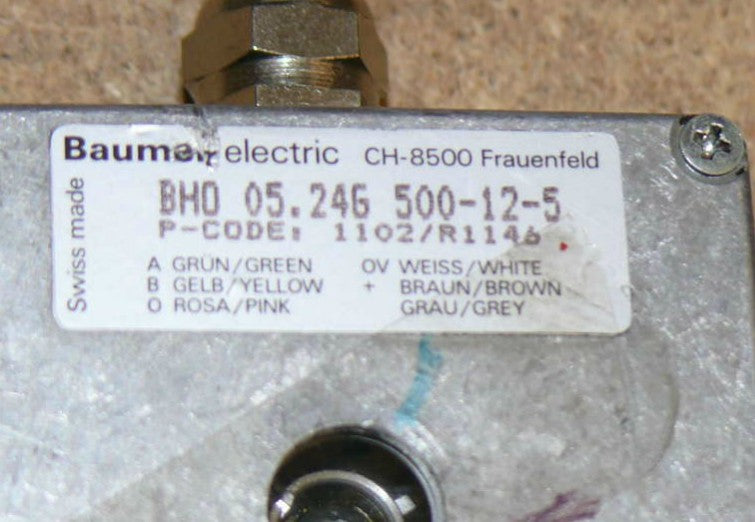 BAUMER ELECTRIC BHO 05.24G 500-12-5 / 1102/R1146