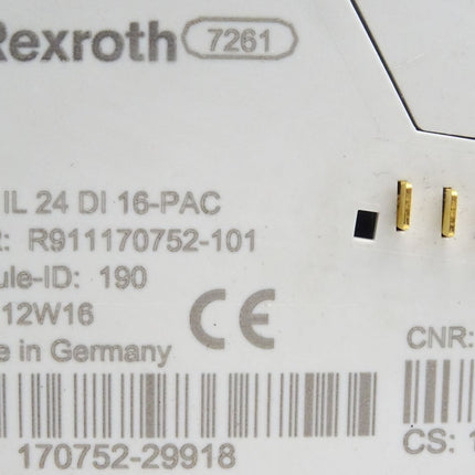 Rexroth R-IB IL 24 DI 16-PAC / R911170752-101 / R911170752