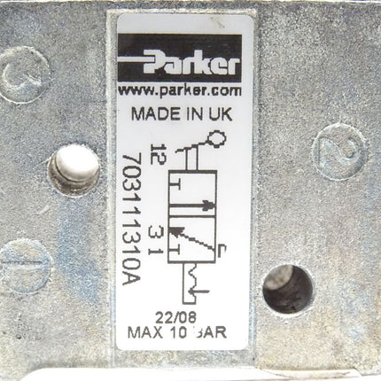 Parker 703111310A Pneumatikventil 10bar Schalter