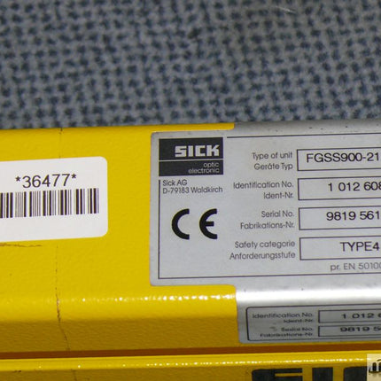 Sick FGSS900-21 Sender Lichtvorhang 1012608 Lichtschranke