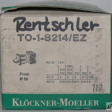 Klöckner Moeller T0-1-8214/EZ / TO-1-8214/EZ Schalterplatte fehlt