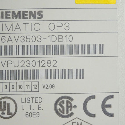 Siemens Backcover Rückschale Panel OP3 6AV3503-1DB10 - Maranos.de