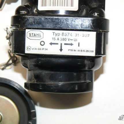 Stahl Typ 8574/31-207 / 8574/31 15A 380V Schaltersteckdose mit ca. 5m Kabel | Maranos GmbH