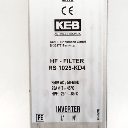 KEB HF Filter RS1025-KD4