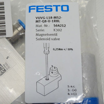 Festo VUVG-L18-M52-MT-Q8-U-1R8L Magnetventil 564212