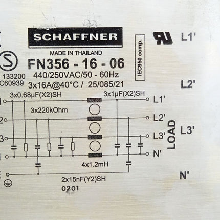 Schaffner FN356-16-06 Entstörfilter - Maranos.de