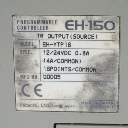 Hitachi EH-YTP16 TR Output (Source) EH-150 Programmable Controller