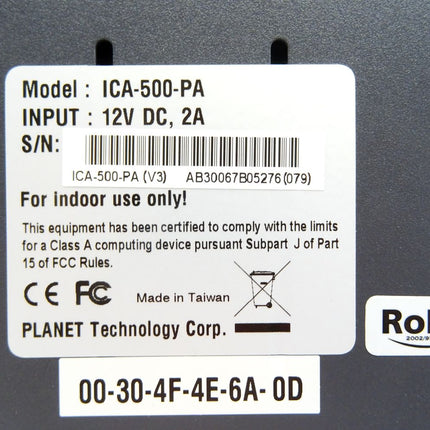Planet ICA-500-PA / CCD PT Internet Camera / Neu