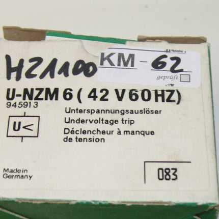 Neu OVP Klöckner Moeller U-NZM 6 ( 42V 60Hz ) Unterspannungsauslöser