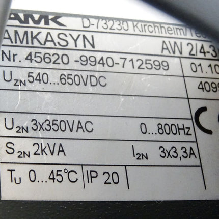 AMK AMKASYN AW2/4-3 45620-9940-712599 01.10