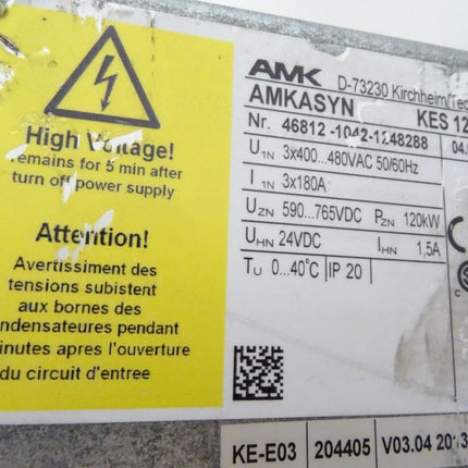 AMK AMKASYN KES120 / 46812-1042-1248288 / v04.01 / Servomodul