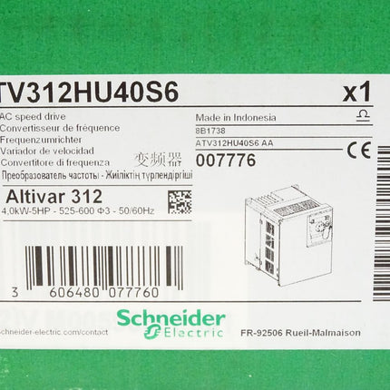 Schneider Electric ATV312HU40S6 Frequenzumrichter 007776 4,0KW