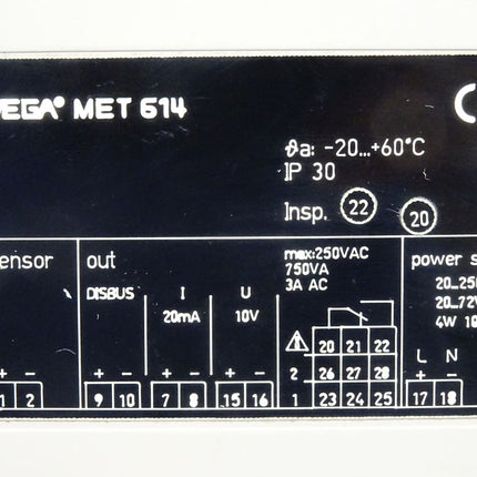 Vega MET 614 Auswertgerät - Maranos.de