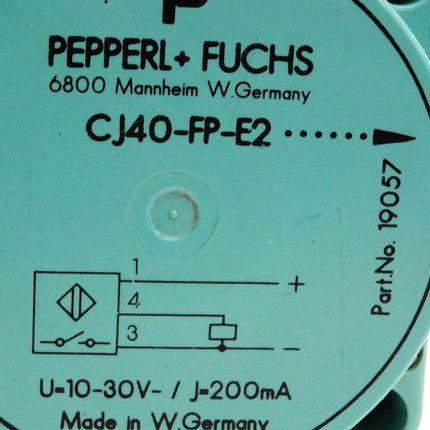Pepperl+Fuchs CJ40-FP-E2-P1 19057 Kapazitiver Sensor - Maranos.de