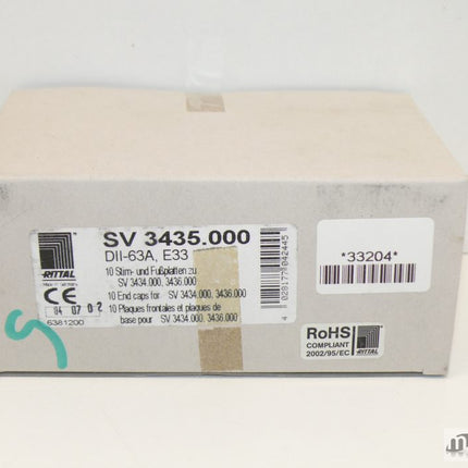 NEU-OVP 8x Rittal SV 3435.000 Strm- und Fußplatten DII-63A, E33 | Maranos GmbH