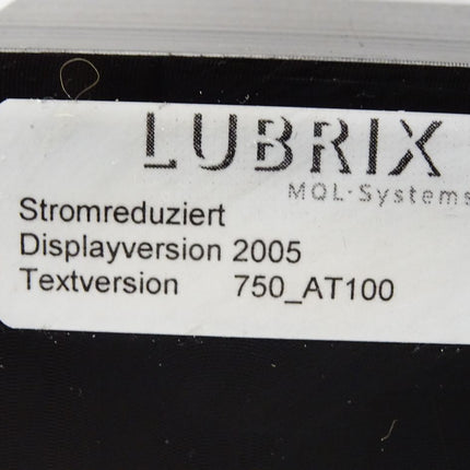 Lubrix MQL-Systems Stromreduziert Displayversion 2005 Textversion 750_AT100