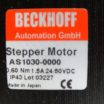 Beckhoff Schrittmotor AS1030-0000 + AG1000 PM52.7.06/01 0,60 Nm - Maranos.de