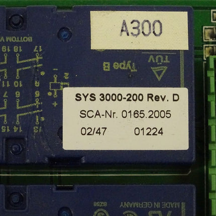 SCA Schucker SYS3000-200 Interface Platine 0165.2005