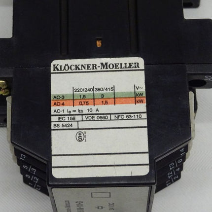 Klöckner Moeller DIL08M-10-G Universalschütz DIL 08M-10-G / 24V DC