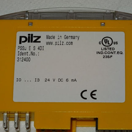 Pilz PSSu E S 4DI Digitales Eingangsmodul Elektronikmodul 312400