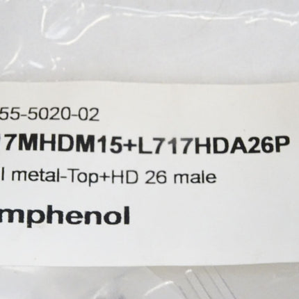 Amphenol Stiftleisten-Set 6355-5020-02 L17MHDM15+L717HDA26P / Neu OVP - Maranos.de
