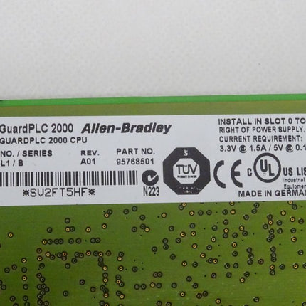 Allen Bradley 1755-L1 / 95768501 GuardPLC 2000 REV. A01