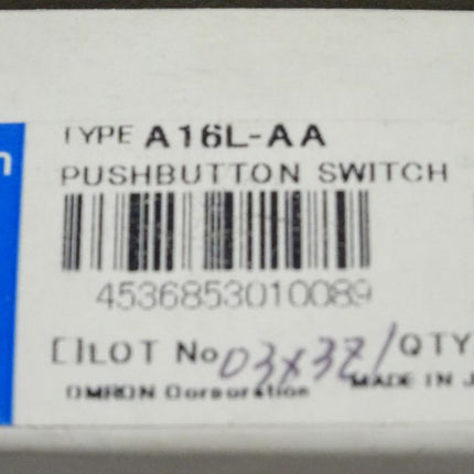 10x Omron A16L-AA Drucktaster blau neu-OVP