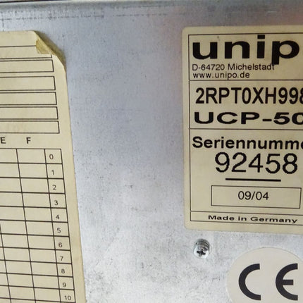 Unipo® UCP2000 / 2RPT0XH99800 UCP-500 / Panel