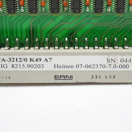 Heinen TA-3212 /0 Steuerung K49 A7 Platine SIG 8215.90203 / 07-062370-7.0-000
