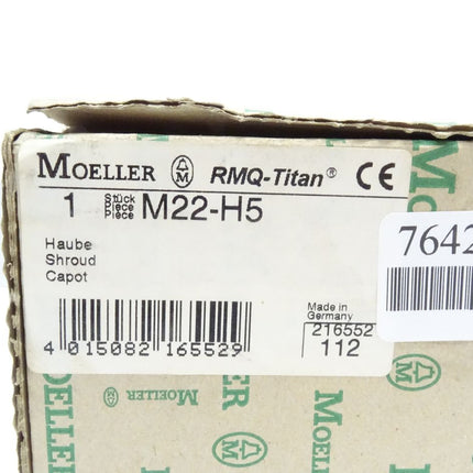 Moeller RMQ-Titan M22-H5 Haube / Shroud / Capot NEU-OVP