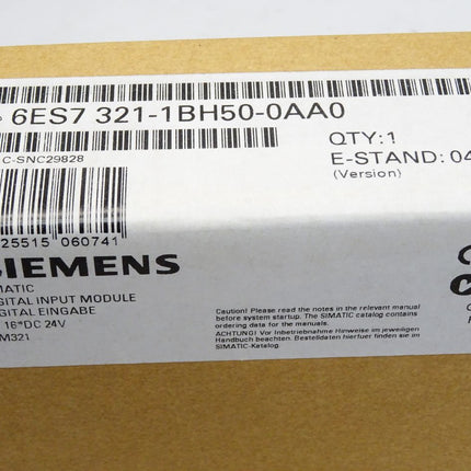 Siemens SM321 6ES7321-1BH50-0AA0 / 6ES7 321-1BH50-0AA0 Neu OVP versiegelt - Maranos.de