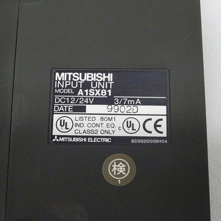Mitsubishi A1SX81 Eingabemodul DC12/24V 3/7mA