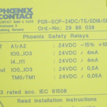 Phoenix Contact 2986038 PSR-SCP- 24DC/TS/SDI8/SDIO4 Erweiterungsmodul - Maranos.de