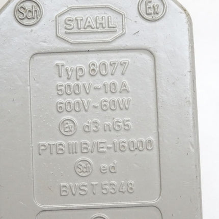 Stahl Positionsschalter 8077 500V 10A 600V 60W - Maranos.de