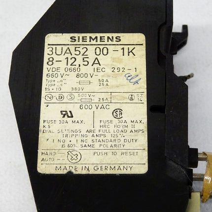 Siemens 3UA5200-1K / 8-12,5 A