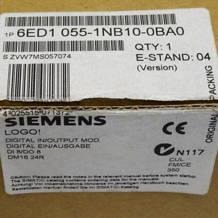 Siemens LOGO! 6ED1055-1NB10-0BA0 6ED1 055-1NB10-0BA0 / Neu OVP - Maranos.de
