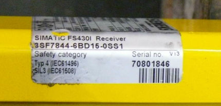 1x Siemens Simatic 3SF-7844-6BD15-0SS1 Receiver FS430I FS430l Lichtschranke